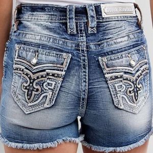 🤘NWT!!🎸 ROCK REVIVAL FERRY EASY STRETCH SHORTS 28